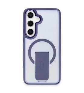 Samsung Galaxy S24 Tork Magsafe Standlı Kapak - Lacivert