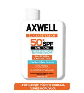 SPF 50+ Leke Karşıtı Nemlendirici Yüksek Koruma Güneş Kremi 100 ML