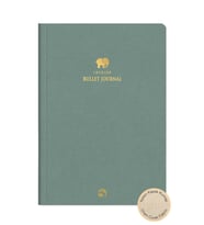 17X24 Keten Noktalı Bullet Journal Defter Fil (Yeşil)