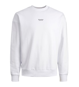 Jack & Jones Erkek Sweatshirt Crew Neck- 12213688 (Beyaz)