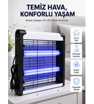 Elektrikli UV LED Sinek Öldürücü Sessiz Çalışan Etkili Böcek Tuzağı
