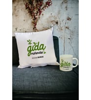 Gıda Mühendisi Kupa Bardak ve Yastık Set 003 (Beyaz)