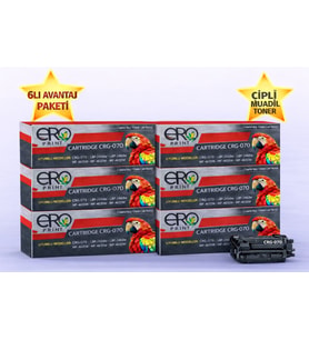 Canon i-SENSYS MF465dw Çipli Muadil Toner - 3000 Sayfalık - 6'lı Avantaj Paket