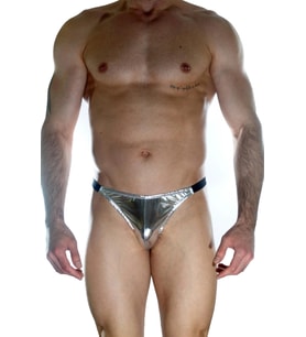 Erkek Arkası Büzgülü Gümüş Brazillian Slip