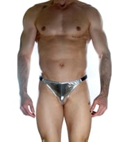 Erkek Arkası Büzgülü Gümüş Brazillian Slip