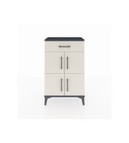 Arges Komodin Tek Raflı Tek Çekmeceli 4 Kapaklı 60x30x96 Antrasit-Aytaşı