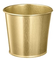 Çelik saksı, pirinç rengi, 9 cm