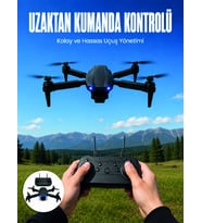 4k Hd Kameralı Katlanabilir Drone Sabit Yükseklik Destekli Uzaktan Kumandalı Drone
