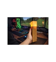 Minecraft tarzı LED masa lambası, gamer dekoratif gece ışığı (Krem)