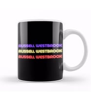 Russell Westbrook   Basketball gifts Vintage Retro Rainbow Quotes For BOYS AND Dad Kupa Bardak Porselen