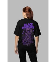 Black Sabbath Müzik Grubu Baskılı Unisex Oversize Tasarım Tişört