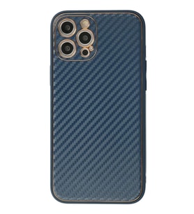 Newface Apple iPhone 12 Pro Kılıf Coco Karbon Silikon - Mavi