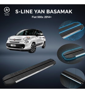 Fiat 500X S-Line Premium Krom Yan Basamak  2014 Sonrası