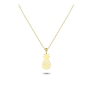 Glorria Altın Ananas Kolye (Çok Renkli)