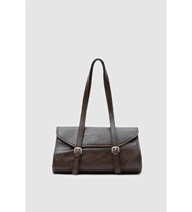 Lue Vintage Baget Çanta Siyah
