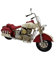 Redskin Retro Dekoratif Metal Motosiklet Maketi