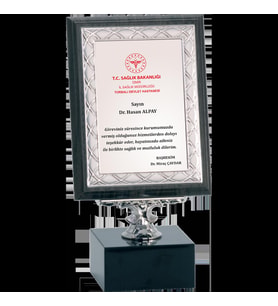 ODAK KUPA - Ahşap Plaketler - PL-062-M B - 15x20 cm