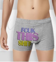 BK Gift Fcuk This Shit Tasarımlı Erkek Boxer Serisi - 1