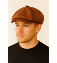Kışlık Kadife Ingiliz Kasket Peaky Blinders Model Erkek Kasket Dökümlü Kadife Kasket