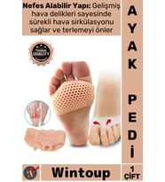 #AyakPedi Hava Delikli Kaymaz Nefes Alan Ortopedik Konforlu Yüksek Topuk Orta Parmak Metatarsal Pad
