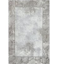 Eliana Home Baskılı, Yıkanabilir Kaymaz Taban Salon Halısı LNA0763 100x150 cm (Gri)