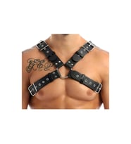 Erkek Deri Göğüs Harness, Erkek Gömlek Aksesuar, Tarz Deri Aksesuar (Kırmızı)