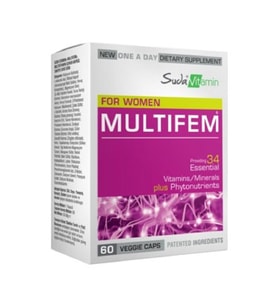 Suda Vitamin Multifem For Women Multivitamin 60 Bitkisel Kapsül
