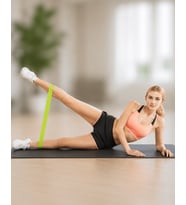 Pilates Direnç Lastiği Fitness Yoga ve Evde Spor İçin Çok Amaçlı Bant