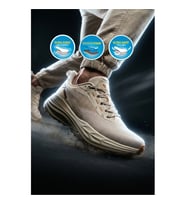 Walkway Flexion M Siyah-Beyaz Hafızalı Taban Erkek Spor Ayakkabı