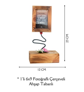 FOTOLABTR TEKLİ FOTOĞRAFLI AHŞAP 6X9 ÇERÇEVE