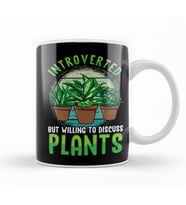 Cute Introverted But Willing To Discuss Plants Kupa Bardak Porselen