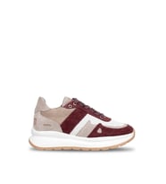 John Richardo 1248 Kadın Hakiki Deri Klasik Sneaker Bordo