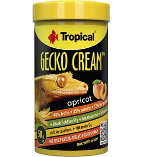 Gecko Cream Apricot Kayısılı Gecko Yemi 100ml 50gr