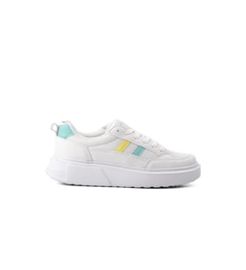 Walkway Deren-G Beyaz-Sarı-Yeşil Kadın Sneaker