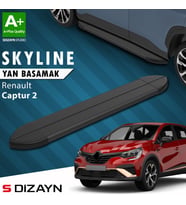 S-Dizayn Renault Captur 2 Skyline Siyah Yan Basamak 183 Cm 2020 Üzeri A+ Kalite