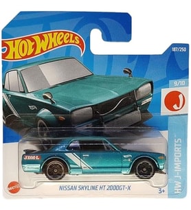 Hot Wheels - Nissan Skyline Ht 2000Gt-X - Hw J-Iimports 9/10 - Hcv11 - Kısa Kart - Jdm Legends - Mat (Çok Renkli)