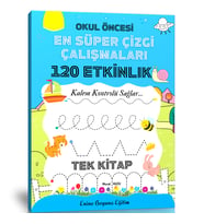 ✏️ Okul Öncesi EN SÜPER 120 Etkinlik Çizgi Çalışmaları Kitabı