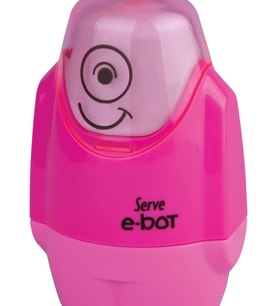 E-BOT SİLGİLİ KALEMTIRAŞ FOSFORLU PEMBE 4LU SET
