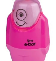E-BOT SİLGİLİ KALEMTIRAŞ FOSFORLU PEMBE 4LU SET