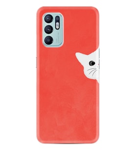 Oppo Reno 6 Kılıf Silikon Desen Özel Seri Kedoş 1735