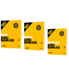 HIZ YAYINLARI 10. SINIF FİZİK - KİMYA - BİYOLOJİ SORU BANKALARI