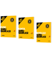 HIZ YAYINLARI 10. SINIF FİZİK - KİMYA - BİYOLOJİ SORU BANKALARI