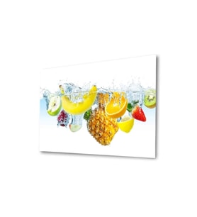 Miyrem Glasses Collection -A1^#  Meyveler Cam Tablo (Çok Renkli)