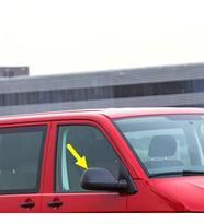 VW Transporter T6.5 2020-2023 Sağ Dış Ayna Üst Kapak Siyah 7E1857528K