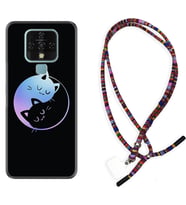 Tecno Camon 16 18P Pova Kılıf Boyun Asklı Rasta Silikon Love Cats 1604
