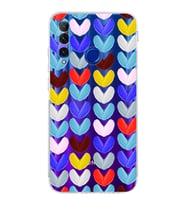 PrintiFy Honor 20 Lite ile Uyumlu Water Color 1  Kamera Korumalı Şeffaf  Kılıf