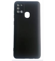 Samsung Galaxy A21S Yumusak Slikon Kilif Kadife Dokulu Mat