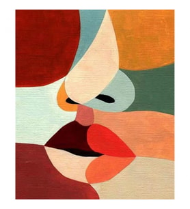 Kadının Esareti 5 Sayılarla Boyama 1 Seti Kasnaklı 40 x 50 cm