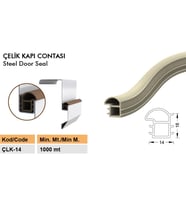 Contacall Çelik Kapı Kasa Fitili Contası Çelik Kapı Contası 6 Metre Siyah