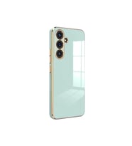 Newface Samsung Galaxy S24 FE Kılıf Volet Silikon - Açık Yeşil